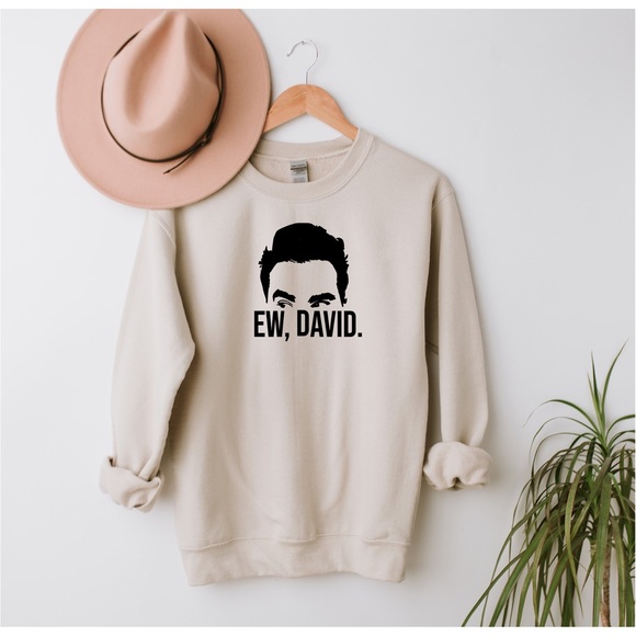 Schitt’s Creek Crewneck Sweatshirt - Ew David - Picture 1 of 2